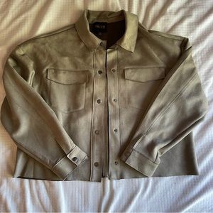 Vegan Leather Shirt Jacket - Truth by Republic